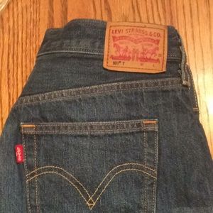 Levi's 501T, Tapered blue jeans, women's 28x28
